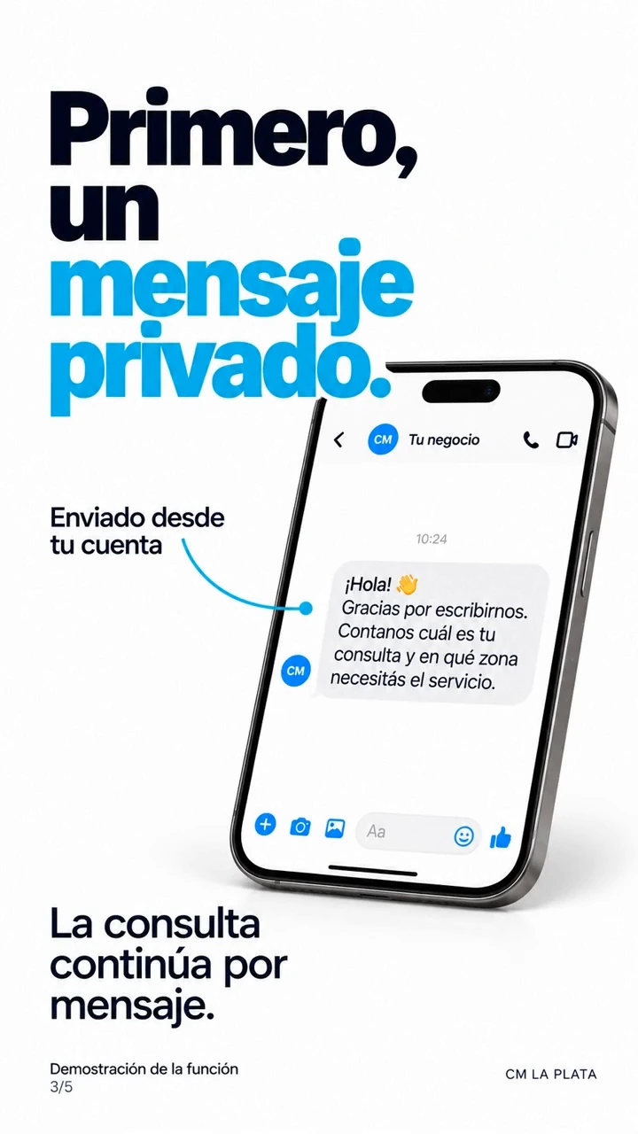 Paso 3 de 5: El primer mensaje privado