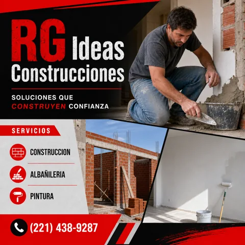 Anuncio de RG Ideas Construcciones · Construcción y albañilería