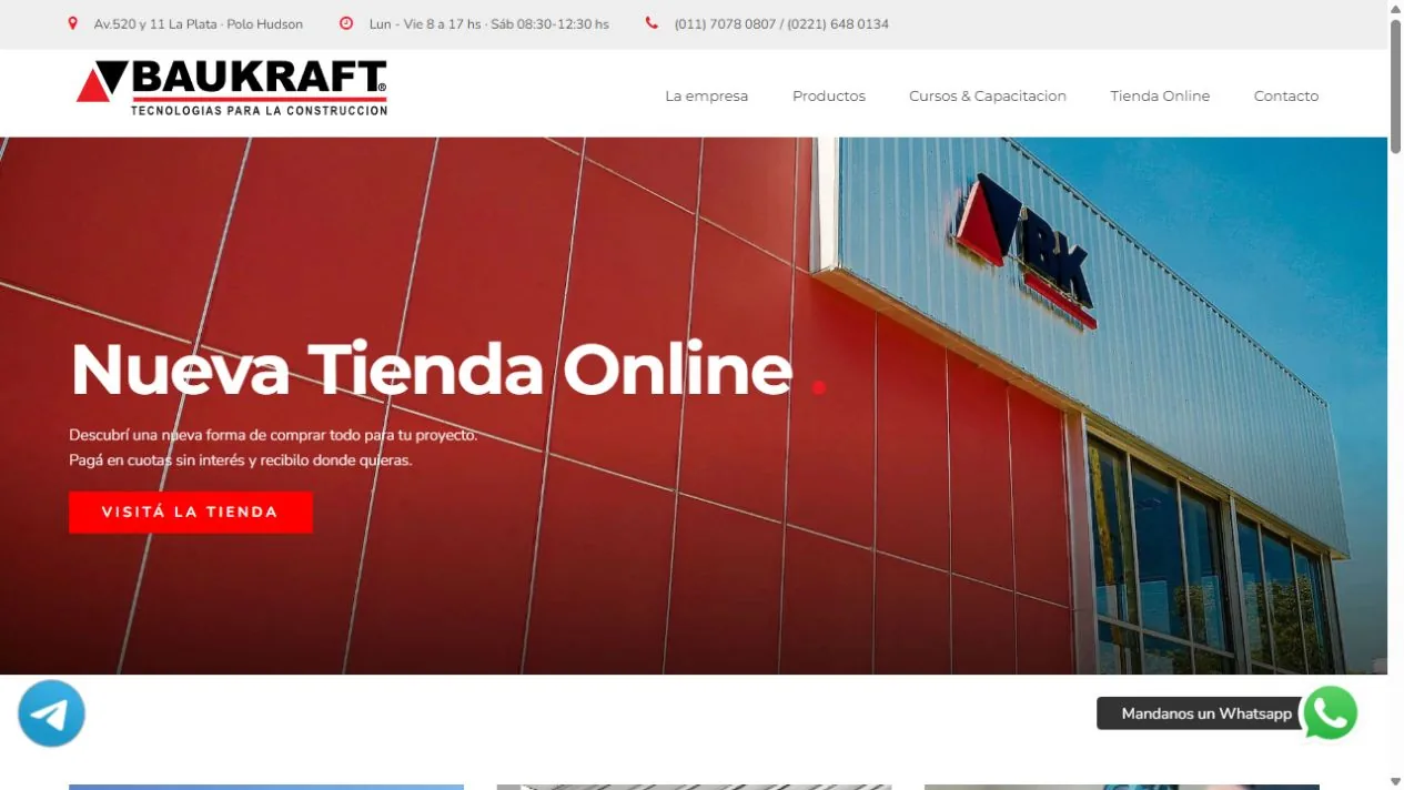 Sitio del proyecto Baukraft